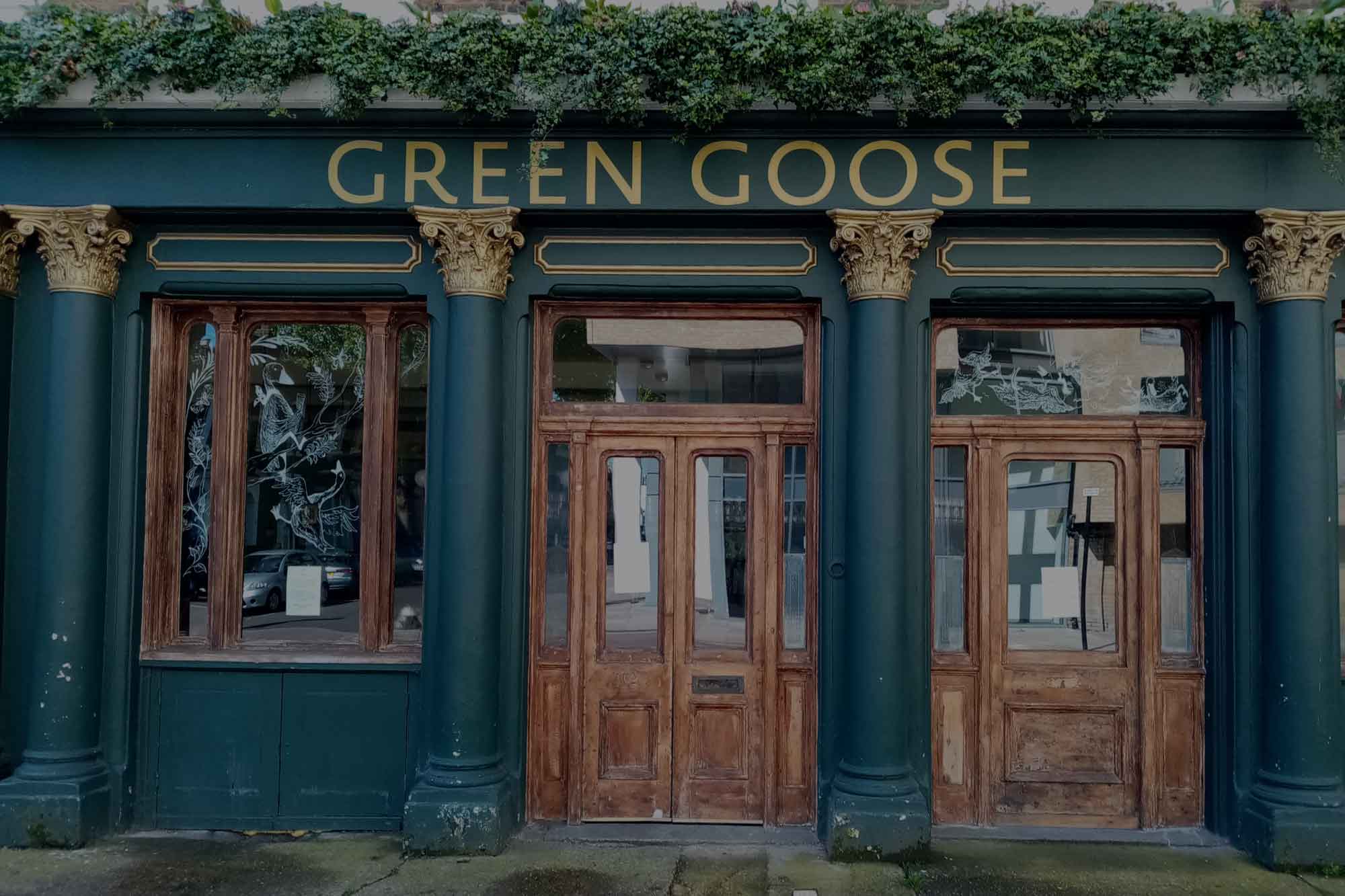 Green Goose in Bow